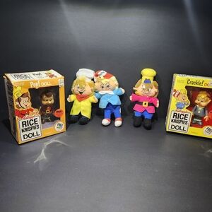 Rice Krispies Snap, Crackle, and Pop Dolls Set